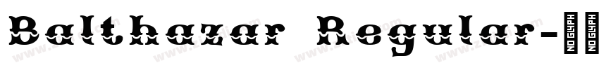 Balthazar Regular字体转换